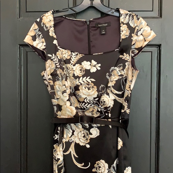 White House Black Market Dresses Whbm Satin Coral Midi Dress Jacket